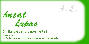 antal lapos business card